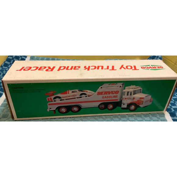 VTG 1987 Servco Gasoline Toy Truck Race Collectible NC with Box - Picture 7 of 9